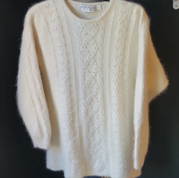 SOLDVintage Angora Lambswool Sweater - Picture 2 of 8